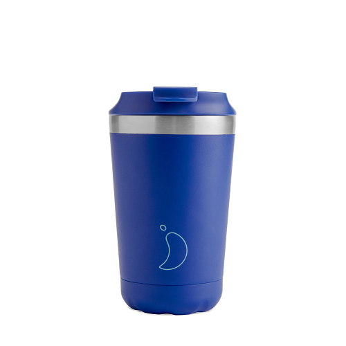 Chilly's Coffee Cup 340ml Blue Matte leakproof